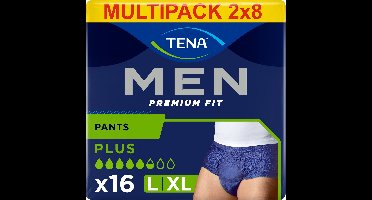 TENA Men Active Fit Pants L/XL – broekjes voor matig tot zwaar urineverlies – 16 stuks