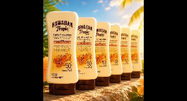 Hawaiian Tropic Glowing Protection Lotion SPF 50 - 6 x 170 ml - Voordeelverpakking