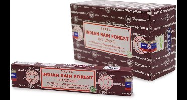 Satya - indian rain forest - wierook - wierookstokjes - indiaas regenwoud - Grote doos van 12 x 15 gram