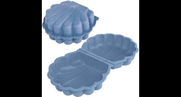 Summertime Schelp Set Blauw 87x78x20 cm met deksel - Zandbak Schelp - Zand Speelgoed - Water Speelgoed - Water Schelp voor in de Tuin