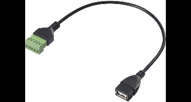 Renkforce USB 2.0 Adapterkabel [1x USB 2.0 bus A - 1x Klemverbinding] RF-6443968 30 cm PVC-mantel