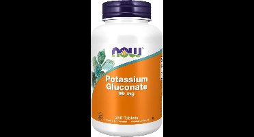 Now Foods Potassium Gluconate 99mg (250) Standard - Vitaminen, mineralen & gezondheid - Mineralen