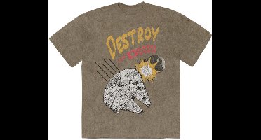 Disney Star Wars - Destroy Death Star Heren Tshirt - XL - Groen