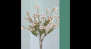 6 Stucks Lichtroze Vintage herfst pruimen kunstbloemen meerkleurig decoratieve bloemen geschikt voor bruiloft zaal podium gangpad feest evenement interieur decoratie