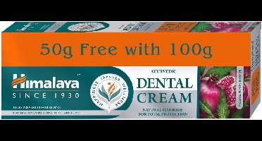Himalaya Ayurvedic Dental Cream Neem & Granaatappel Tandpasta - 100 g - Toothpaste Neem & Pomegranate - Voorkomen van Bloedend Tandvlees en Dagelijkse Verzorging tegen Kiemen