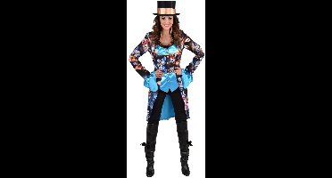 Magic Design Verkleedjas Vlinder Dames Zwart/blauw Mt Xs