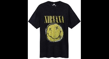 Nirvana Amplified Collection - Split Heren T-shirt - houtskool - XS