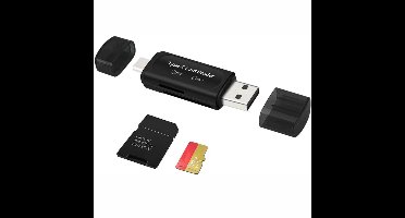 Core® Sd Kaart Lezer - SD-kaart - SD-kaartlezer USB-C - Zwart - ‎12cm x 8cm x 1cm