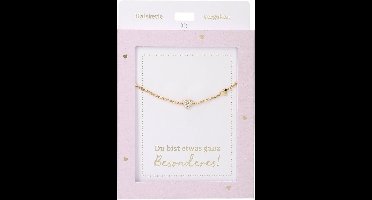 Depesche ketting hart goud - sieraden cadeau voor meisjes.