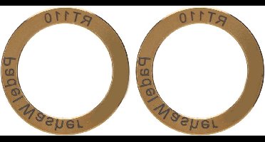 Fiets Pedaal Wasmachines - Uitgebreide Pedaal Ring - Fiets Onderhoud - Waterdicht Roestvrij - 2 Stuks - Goud