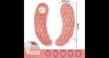 1 stuks Pluche wc-brillen, toiletbrillen, wasbare wc-brilhoes, wc-stoelhoezen voor de meeste familietoiletten, roze
