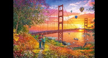 Schmidt - Legpuzzel - Wandeling naar de Golden Gate Bridge - 2000 stukjes - Volwassenen - vanaf 14 jaar