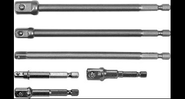 Yato - HSS Adapter - 6 stuks - CrV Staal - HEX 1/4 inch Aandrijving