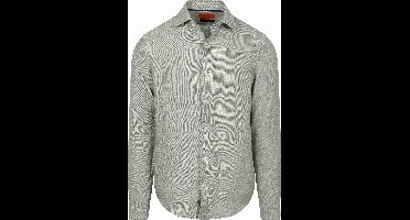 Suitable Overhemd Linnen Groen - Maat 42 - Heren - Overhemden Formeel