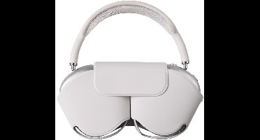 AirPods Max Magnetische Lederen Hoes - Zilveren Siliconen Beschermhoes