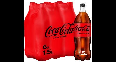 Coca Cola Zero - Petfles 6 x 1,5 liter