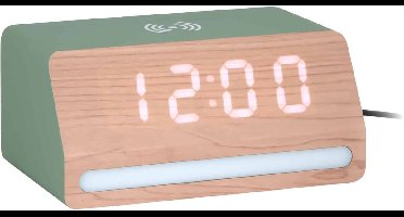 Karlsson Wekker Retro - Jungle groen - 10x16.5x7.5cm - Modern - Wekker voor slaapkamer - Wekkers