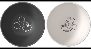 Villeroy & Boch - Manufacture Rock Mickey Mouse - Schaaltjes - Set 2-Delig