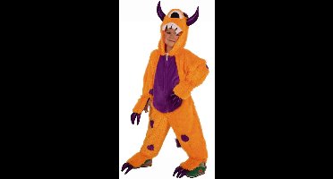 Oranje monster pakje kind - Maat 128