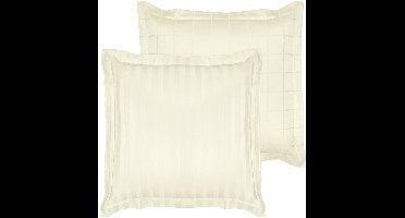 De Witte Lietaer Kussensloop Zygo Ivory - 50 x 70 cm - Gebroken wit - Katoen Satijn