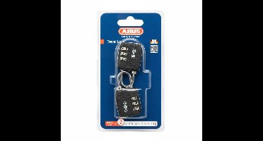 ABUS combinatieslot 146/30 Twins B - voor het beveiligen van bagage, koffers en kleine voorwerpen