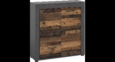 Jam dressoir 2 deuren, eiken decor.