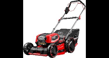 Einhell Professional Accu Grasmaaier GP-CM 36/47 S Li BL Kit - Power X-Change - 36 V/Li-ion - Maaibreedte: 47 cm - Aanbevolen gazonoppervlakte: tot 700 m² - 65 L opvangzak - Maaihoogte: 25-80 mm - Incl. 4x 4.0 Ah Accu en 2x DUO-lader