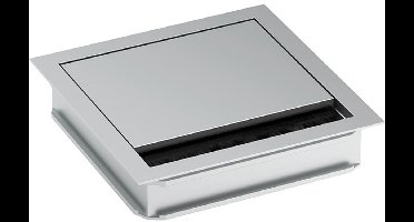 Bachmann 930.310 Kabeldoorvoering Vierkant Klem-Ø (max.) 5 mm Aluminium Zilver (mat, geëloxeerd) 1 stuk(s)