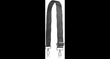 Verstelbare Schouderband - 3,8 cm Breedte - 75-145 cm Verstelbare Lengte - Vervangende Tasband - DIY Accessoire - Geschikt voor Handtassen, Totebags en Crossbody Tassen - Effen Kleur Band - Donkergrijs