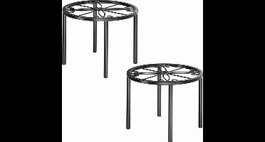 Sierra, 2-delig 20cm/7.8'' Metalen Bloemenstandaard Plantenrek Bloempotstandaard voor Woonkamer, Slaapkamer, Balkon en Tuin