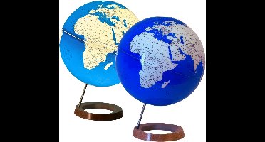 Core® Wereldbol met Verlichting - Globe - Wereldbol Kinderen - 33cm diameter - met houten voet - Veelkleurig - 34cm x 34cm x 22cm