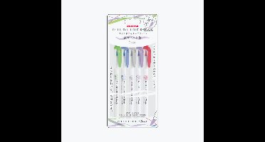 Zebra Mildliner Brush Pennen - Cool. & Refined Colors - Set van 5