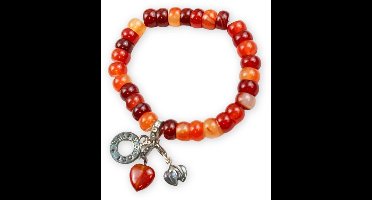 Armband Carneool met bedels