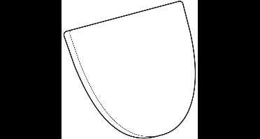 Geberit GE Flow Urinoirdeksel, wit, 575905000