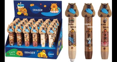 24x Mechanische Gum pennen Capybara