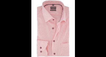 Roze overhemd OLYMP Comfort Fit katoen strijkvrij