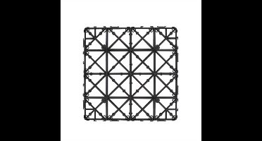 Vlondertegels – Tuintegels – Terrastegels – Balkonvloeren – Kliktegels – Kunststof Houtlook – 36 Stuks 30,3x30,3 cm – Waterdicht Met Drainagesysteem