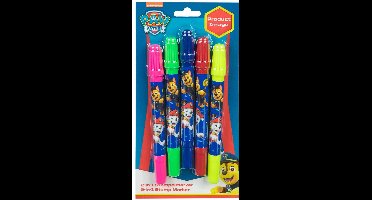 Undercover PAW Patrol stempelstiften 2in1 set - 5 kleuren - creatief speelgoed.