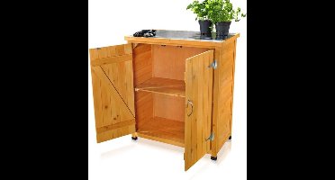 Tuinkast – Tuinkist – Gereedschapskast – Opbergkast – Buitenkast – Geïmpregneerd Hout – Compact 75x40x90 cm