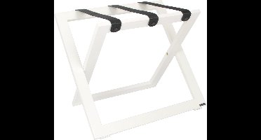 Kofferrek Roootz Compact | Wit beukenhout met Zwarte Nylon banden | Inklapbaar | Compact