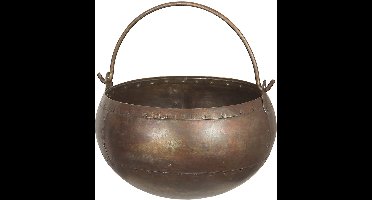 by Mooss - Pot - Bowl - Ijzer - Metaal - Robuust - Ø 36 cm - Bloempot - Fruitschaal - Stoer