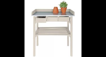 Esschert - Design - tuinwerktafel - met - lades - (wit) - CF29W
