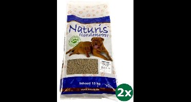 2x15 kg Naturis brok geperst high energy zalm hondenvoer
