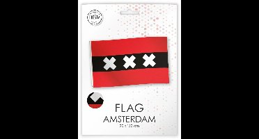 Vlag Amsterdam 90cm x 150cm - Landen festival thema feest fun verjaardag 020 party