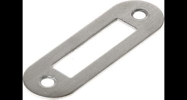 Sluitplaat rvs afger.kastslot woningbouwslot