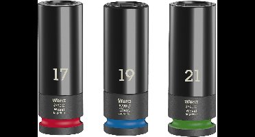 Wera 5004595001 3-delige Wheel Impaktor Dopsleutelset 1 - 85mm - 1/2''