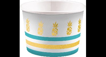 Amscan Ijsbekers Ananas 8 Stuks 270 Ml