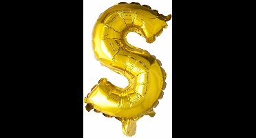 Wefiesta Folieballon Letter 's' 16 Cm Goud