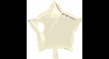 Folieballon ster ivory 45 cm.