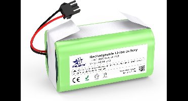 14.4V 3500mAh Li-ion accu voor o.m. Ecovacs Deebot N79, N79S, DN622, Eufy RoboVac 11, 11S, 30, 35C, en Conga Excellence 990, 950, 1090